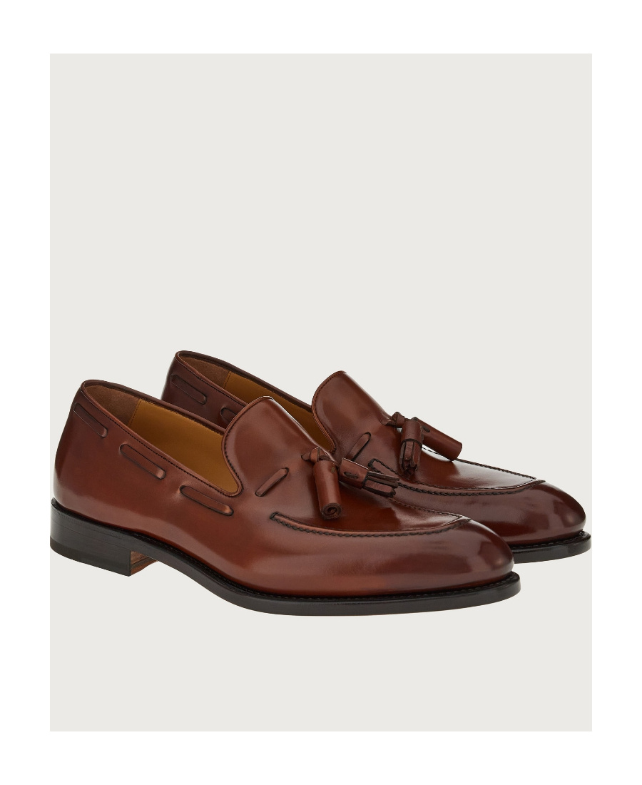 Ferragamo Salvatore Tassels Slip-on Loafers In Brown