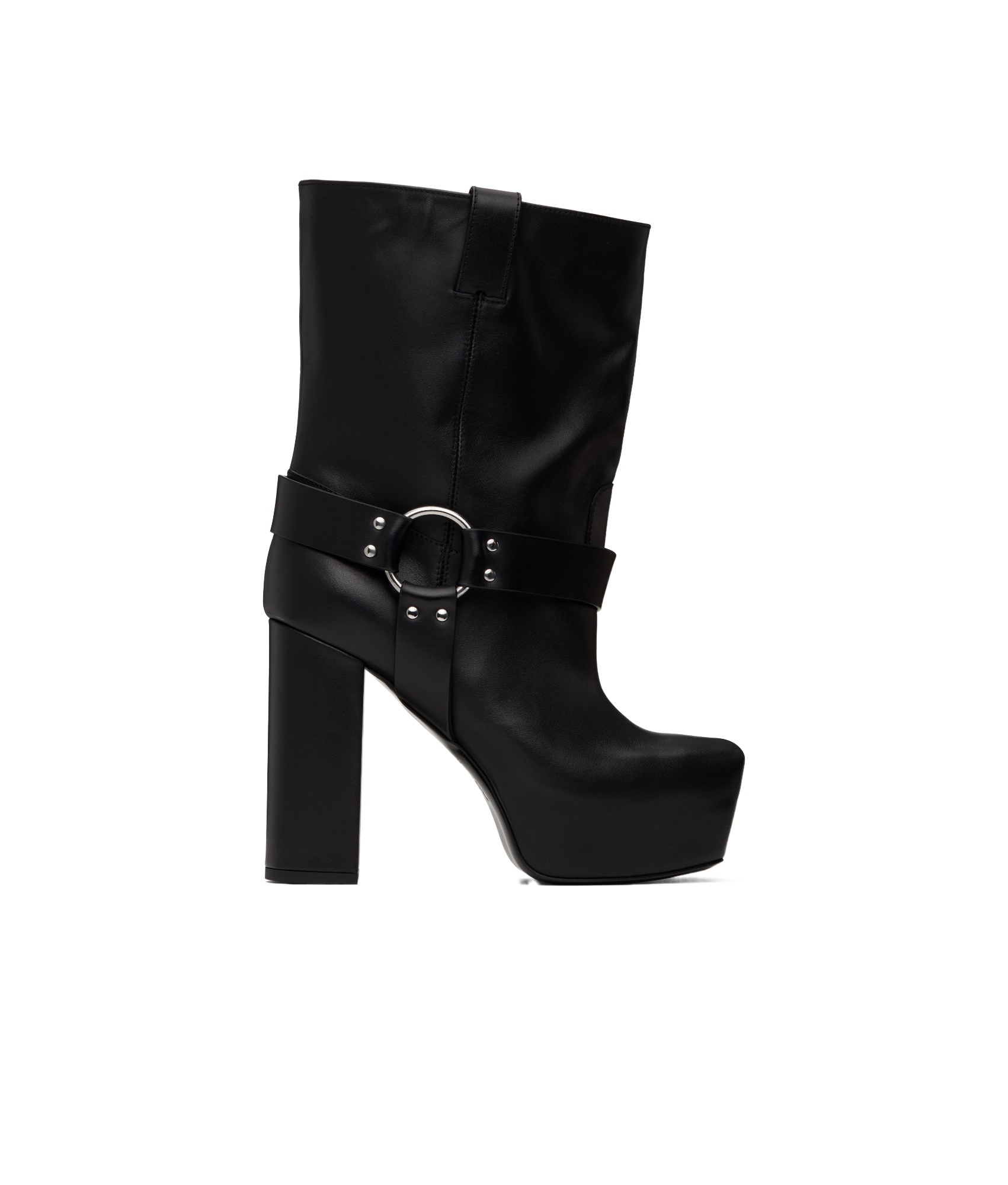 R13 Sid High Heel Ankle Boots In Black
