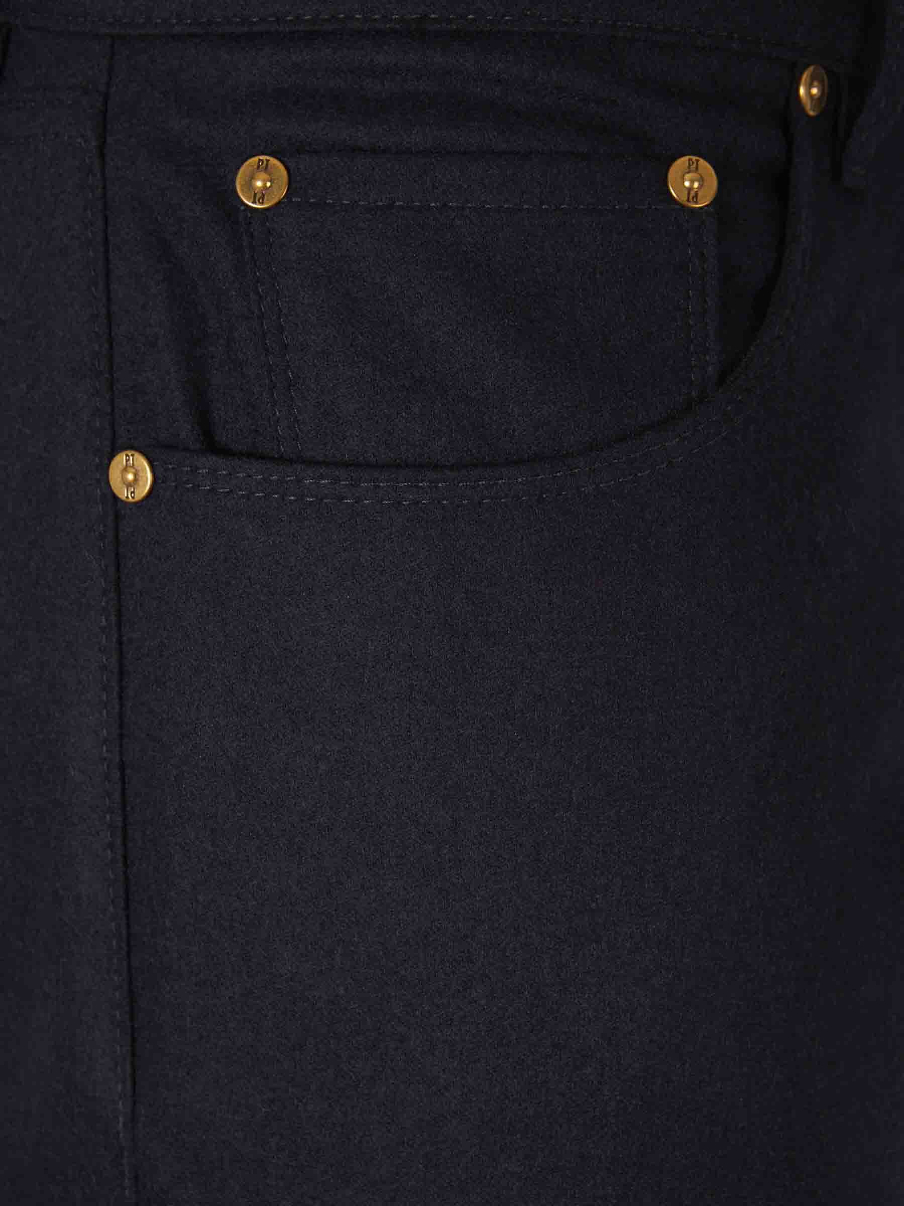 Pt05 Multi-pocket Jeans In Black