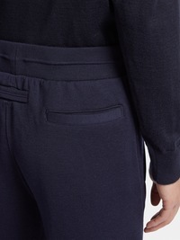 Shop Zegna Tapered Track Pants In Black
