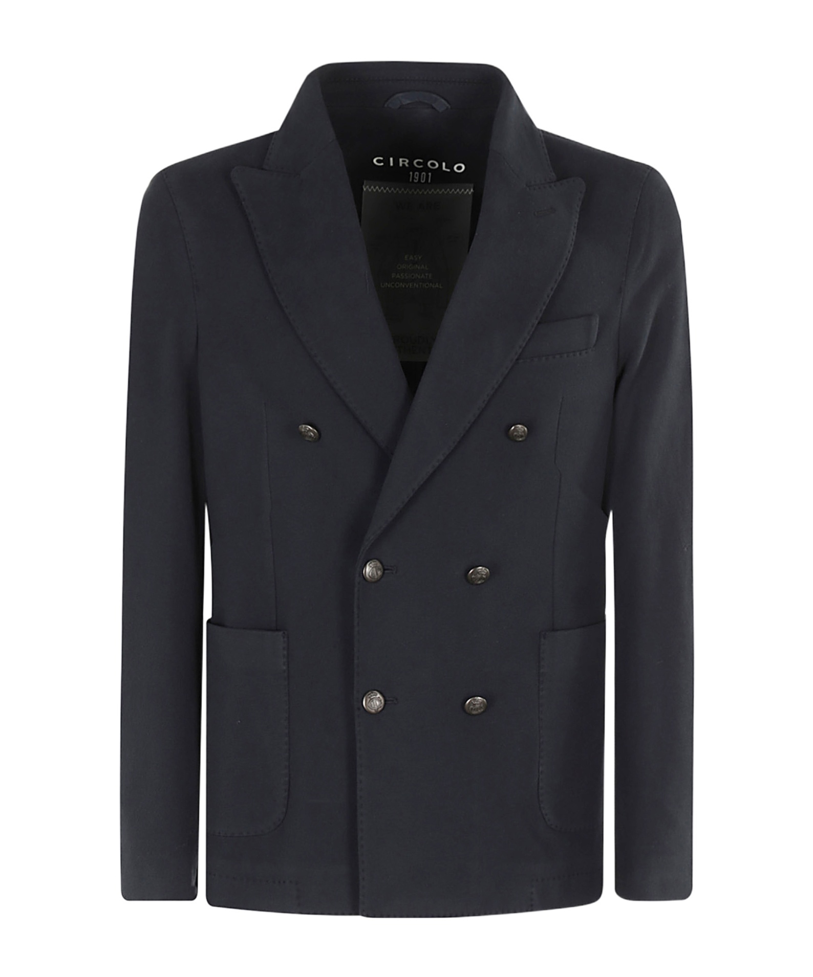 Circolo 1901 Long-sleeved Suit Coat In Black