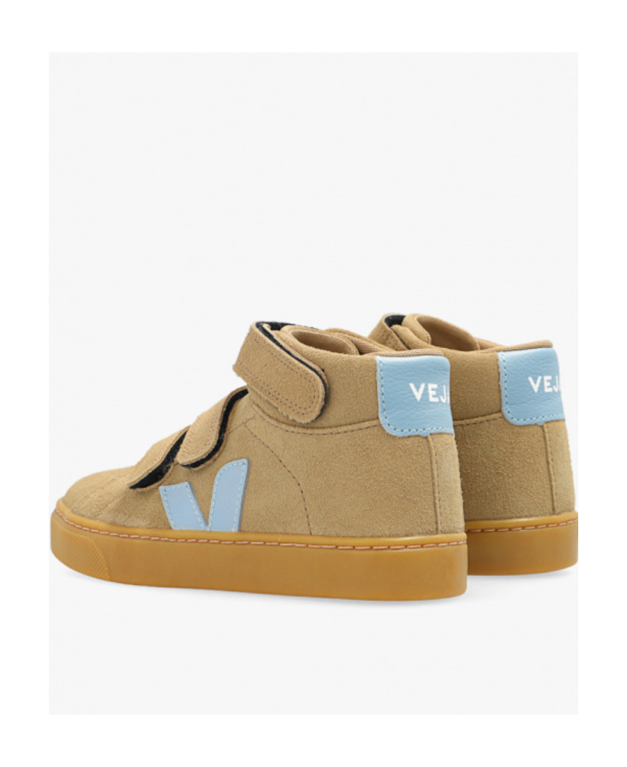 Veja Logo-patch Touch-strap Sneakers In Brown