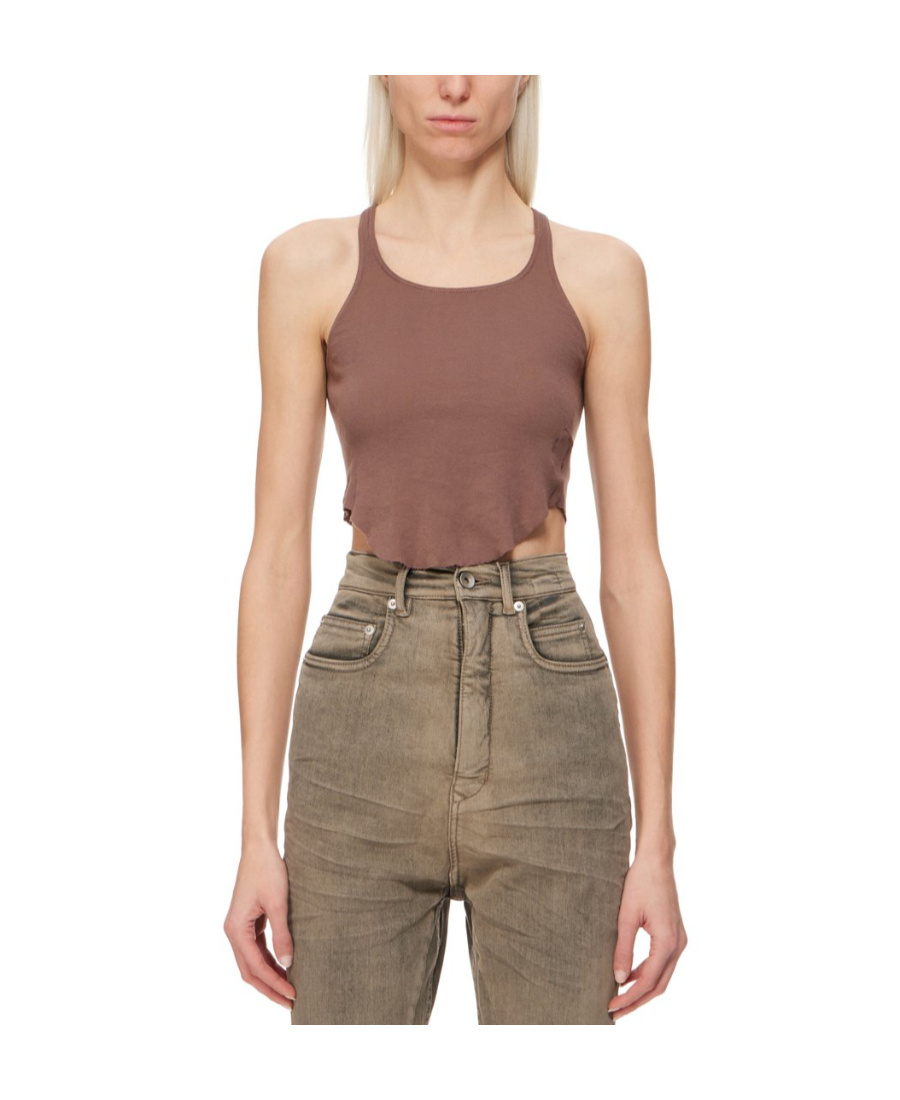 Rick Owens Drkshdw Drkshdw Organic-cotton Tank Top In Nude