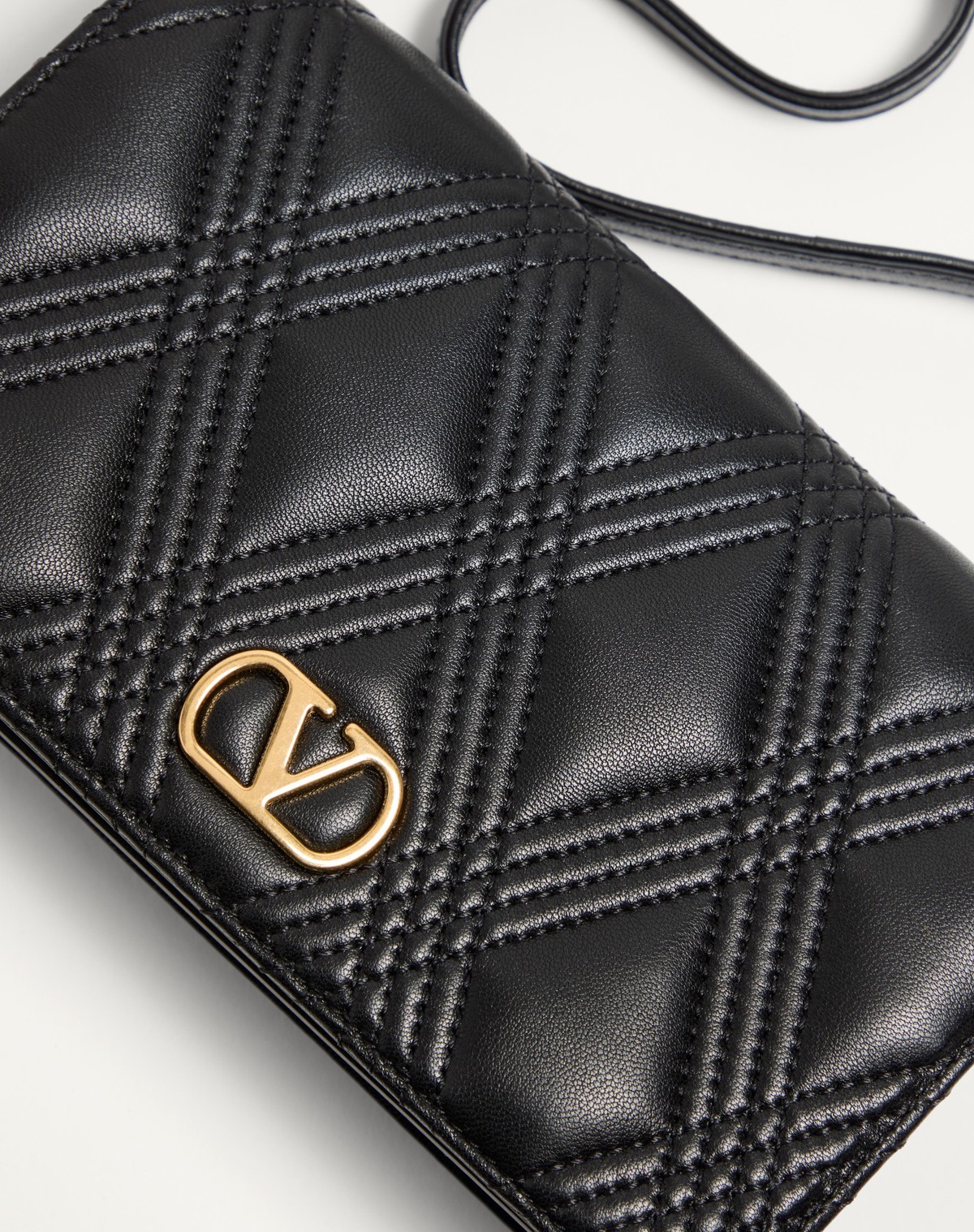 Valentino Garavani Garavani Quiltie 67 Mini Shoulder Bag In Quilted Nappa Leather Woman Black Uni In Black
