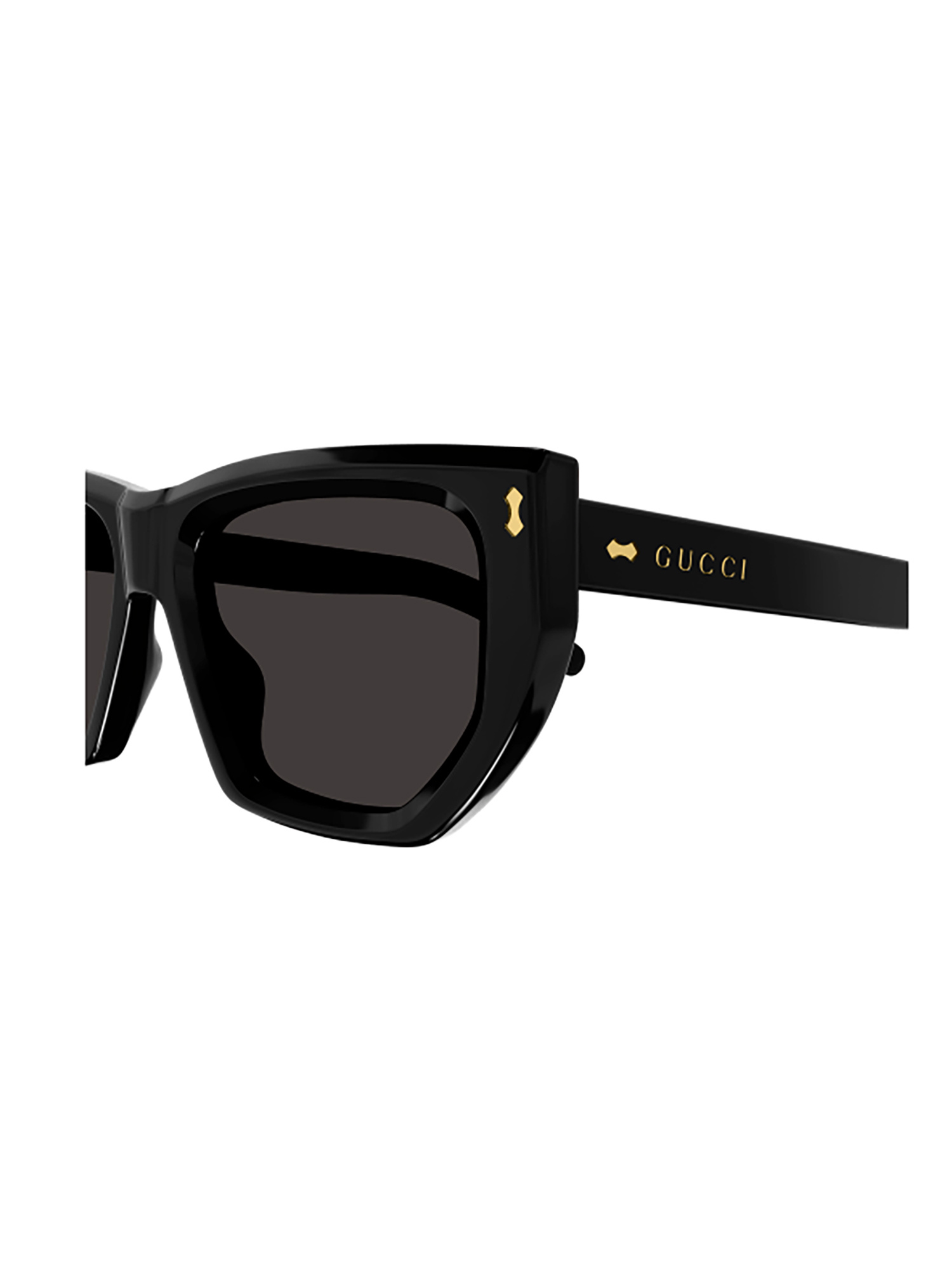 Gucci Geometric-frame Sunglasses In Black