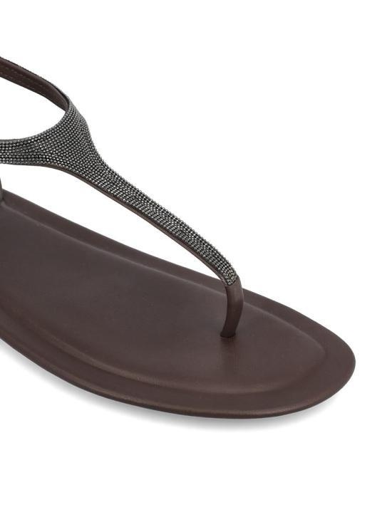 Brunello Cucinelli Clim-toed Flat Sandals In Black