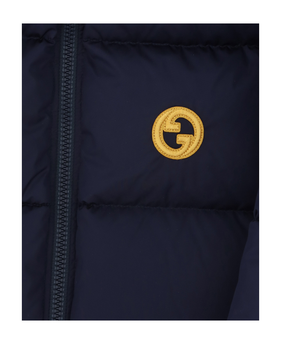 Gucci Down Jacket For Boy In Black