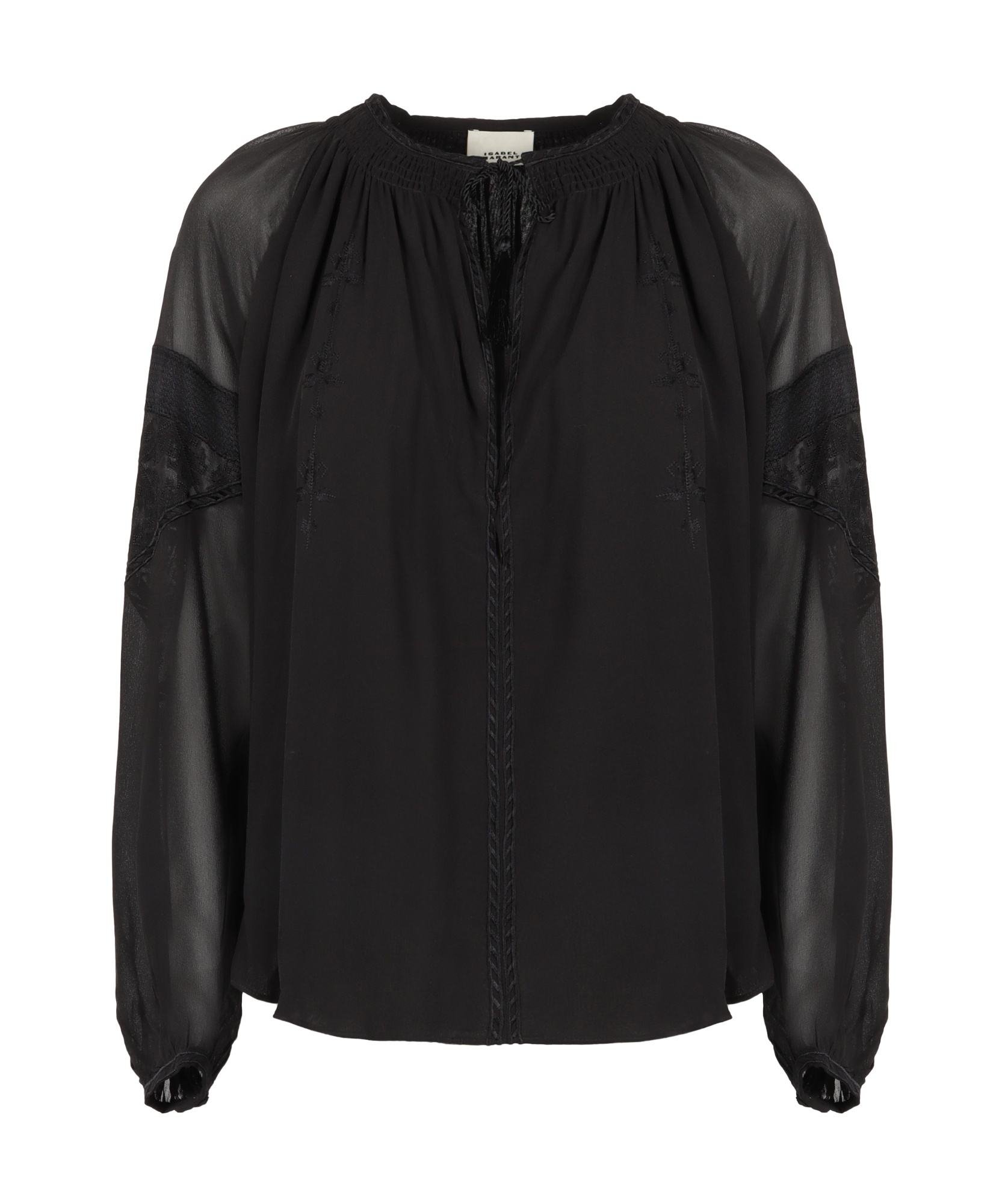 Isabel Marant Oris Long-sleeved Top In Black