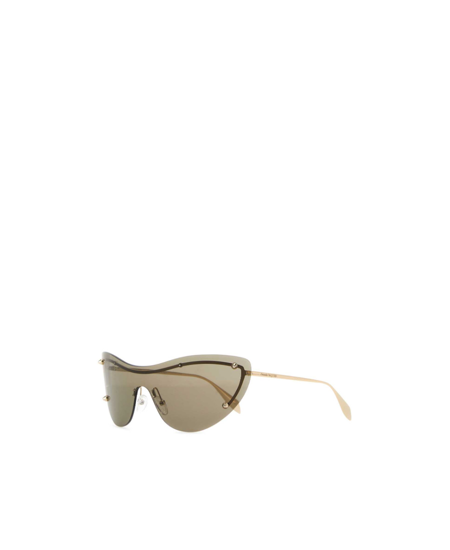 Alexander Mcqueen Spike Stud Metal Shades In Yellow