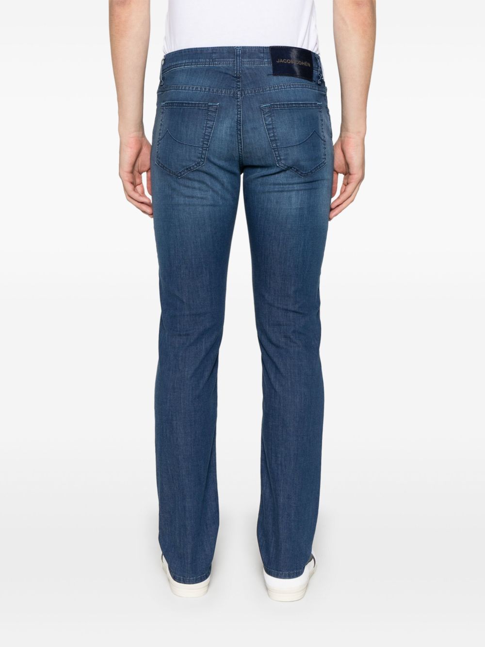 Jacob Cohen Blue Cotton Slim Men Jeans In Blue