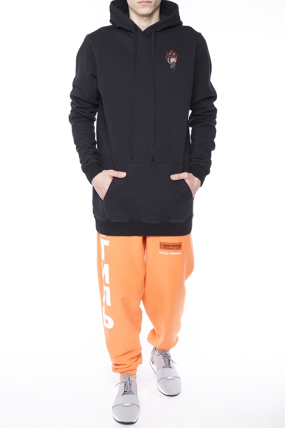 Ben Taverniti Unravel Project Hooded Sweater In Black