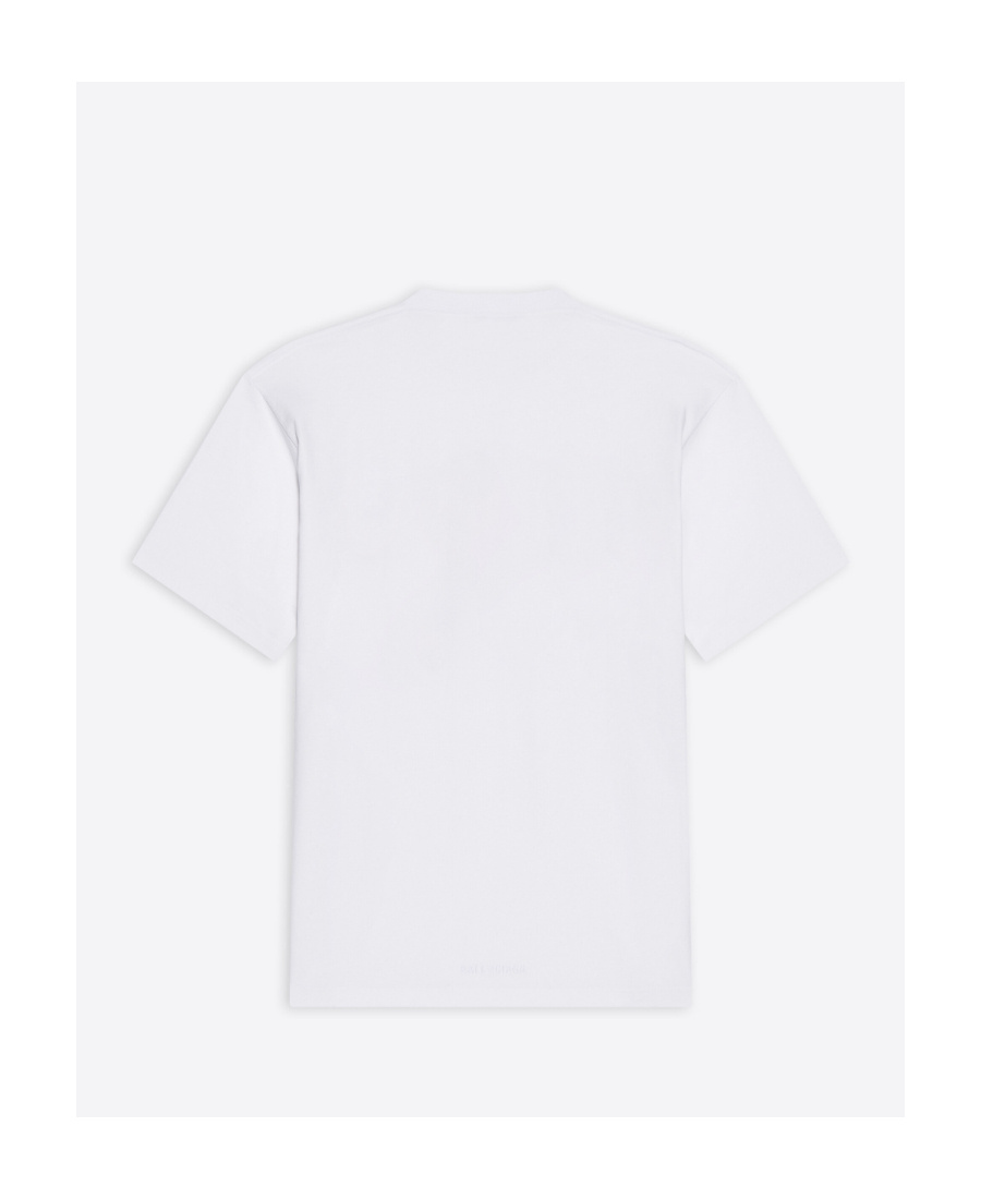 Balenciaga Graphic-print Short-sleeve T-shirt In White