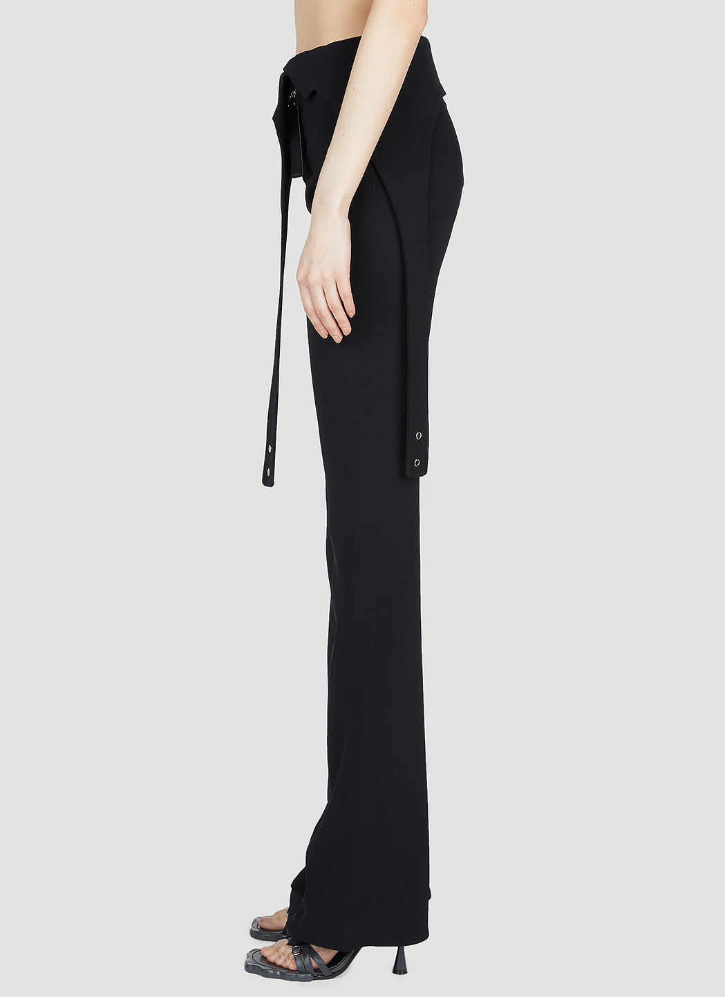Shop Courrèges Diving Trousers In Black