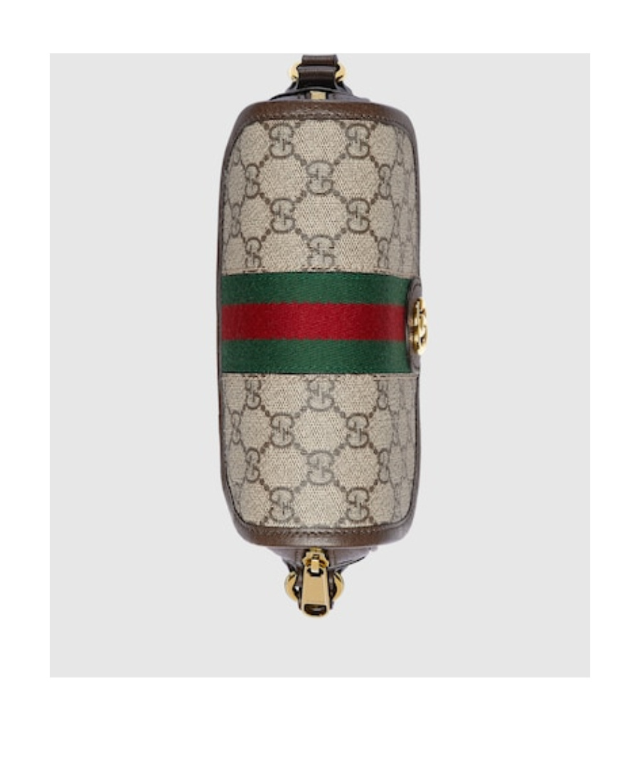 Gucci Ophidia Gg-canvas Shoulder Bag In Nude