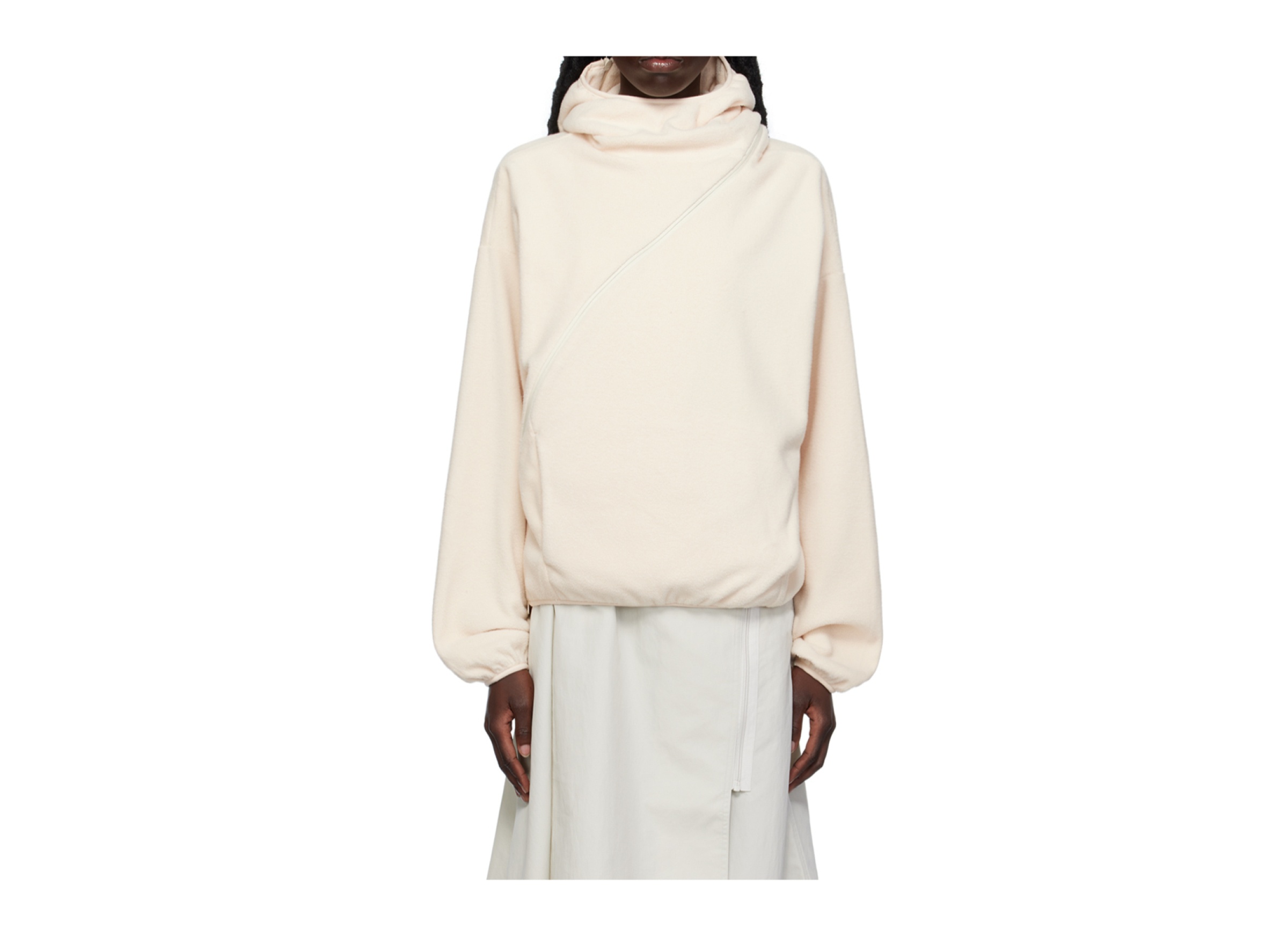 Post Archive Faction (paf) Ssense Exclusive Off-white Hoodie