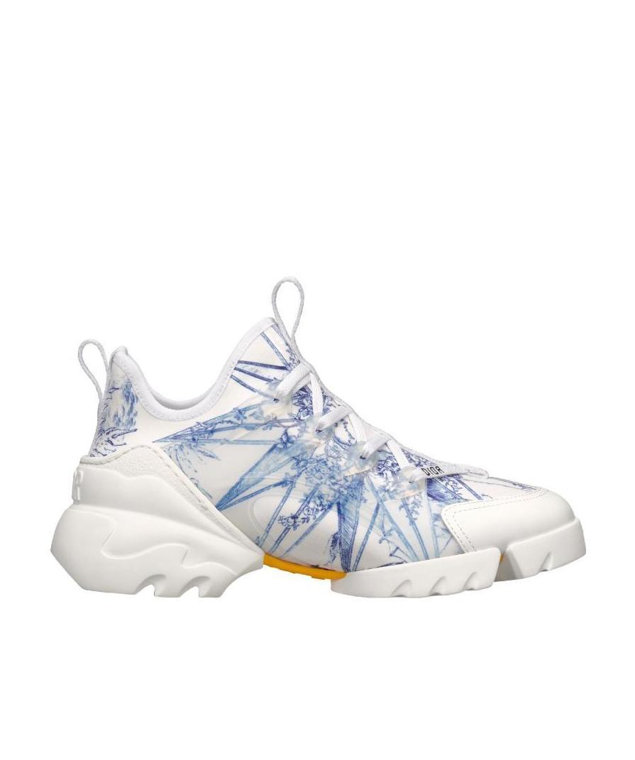 Dior D-connect Low-cut Casual Sneakers In White