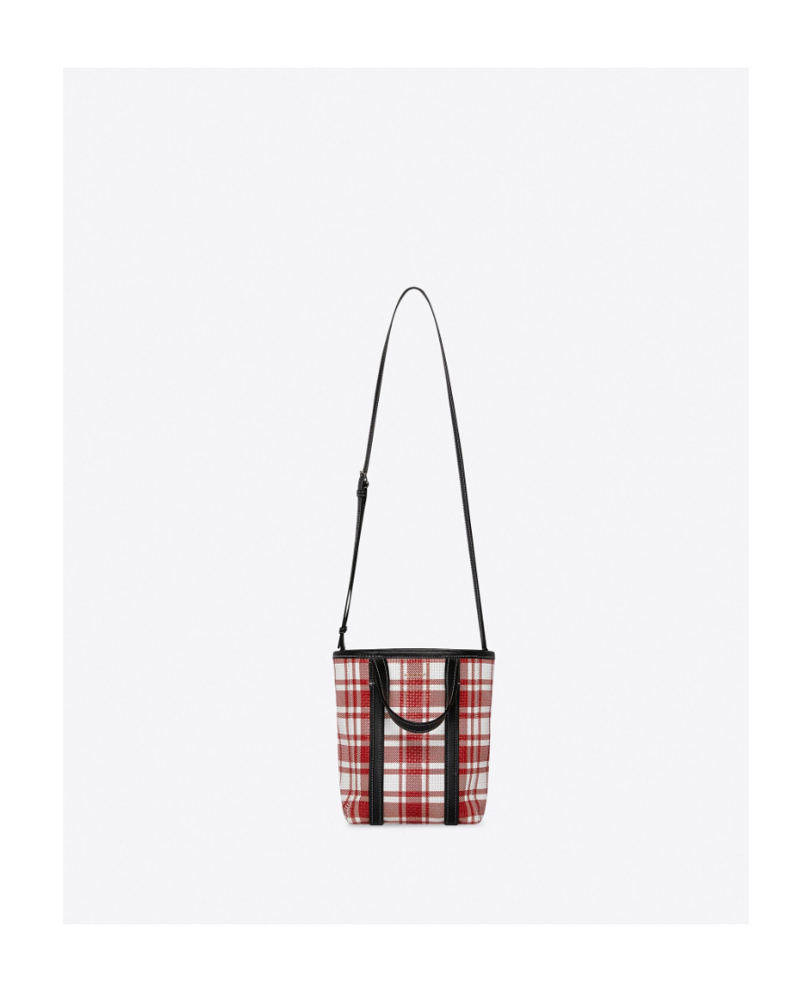 Balenciaga Small Barbes Shopping Bag In Printed Leather In Multicolor