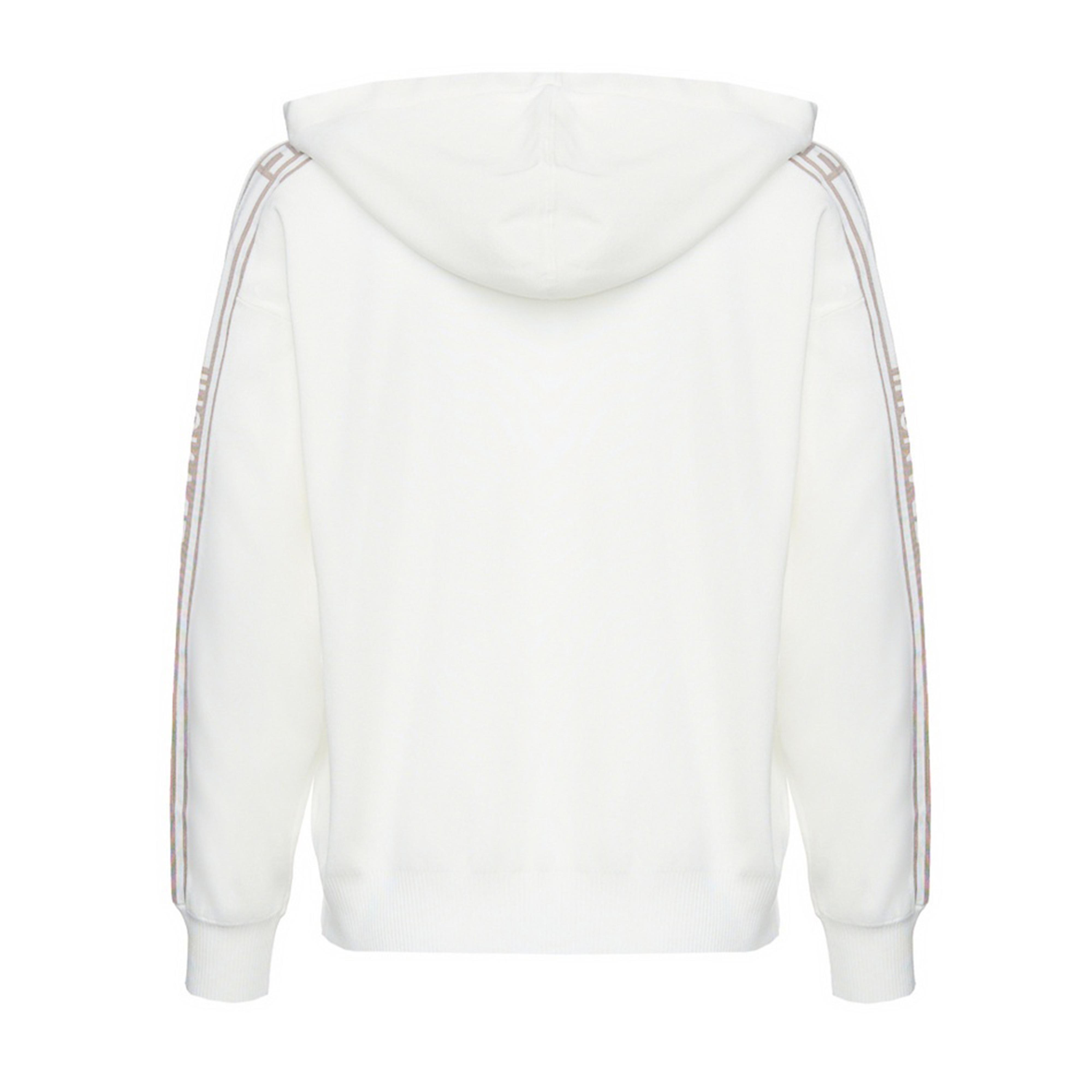 Elisabetta Franchi Long Sleeve Sweatshirt In White