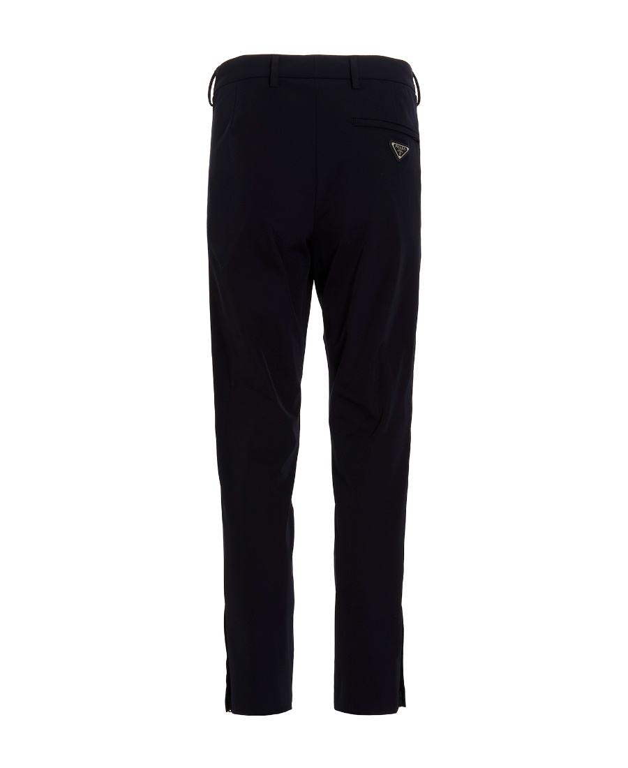 Prada Tapered-leg Tailored Trousers In Blue