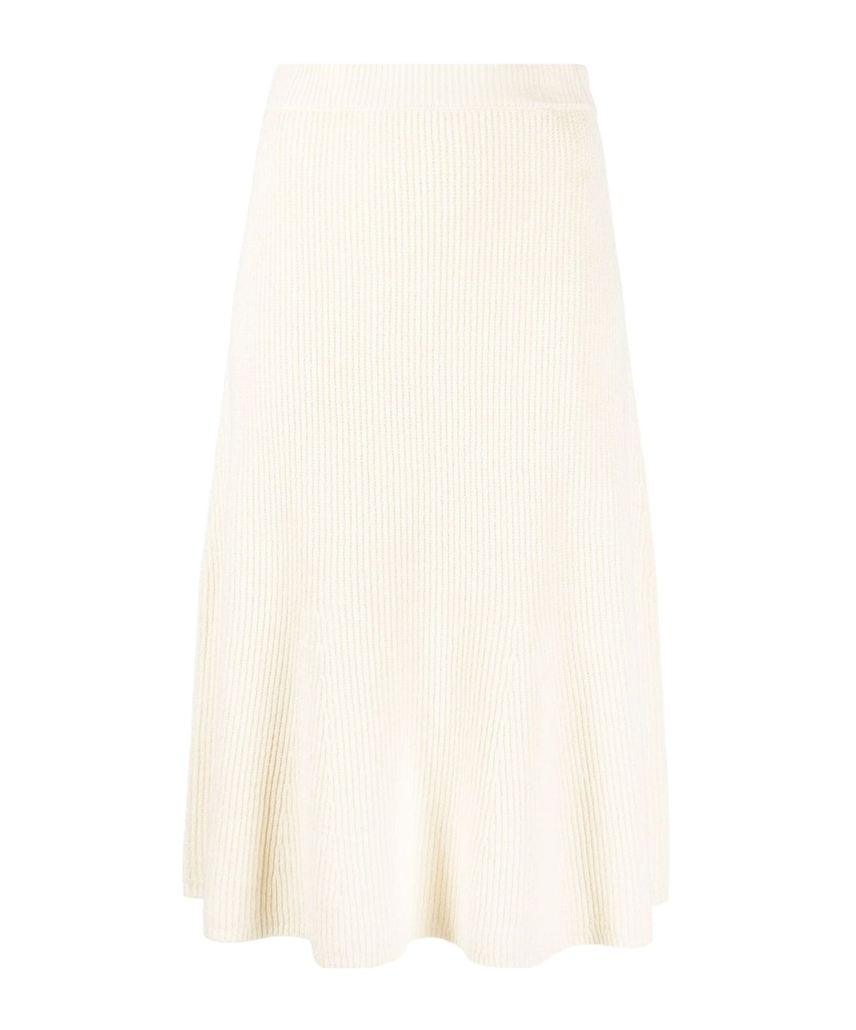 Joseph Ribbed-knit Skirt In White