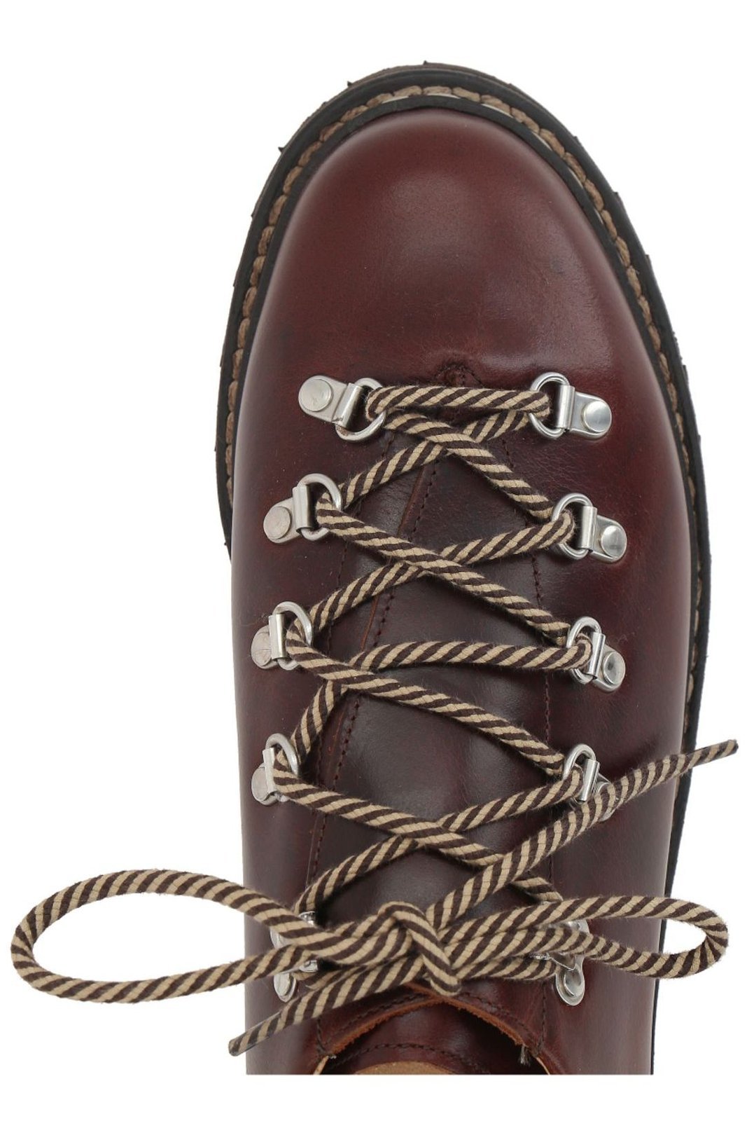 Paraboot Round Toe Lace-up Shoes In Burgundy