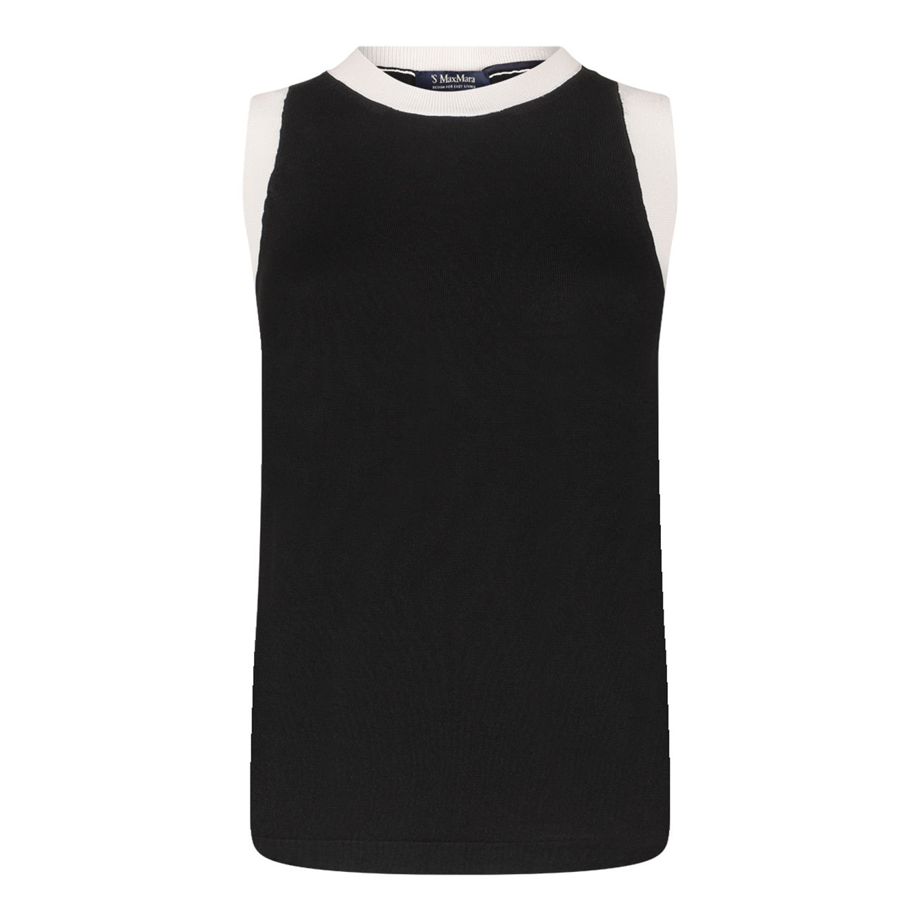 Max Mara Crewneck Sweater In Black
