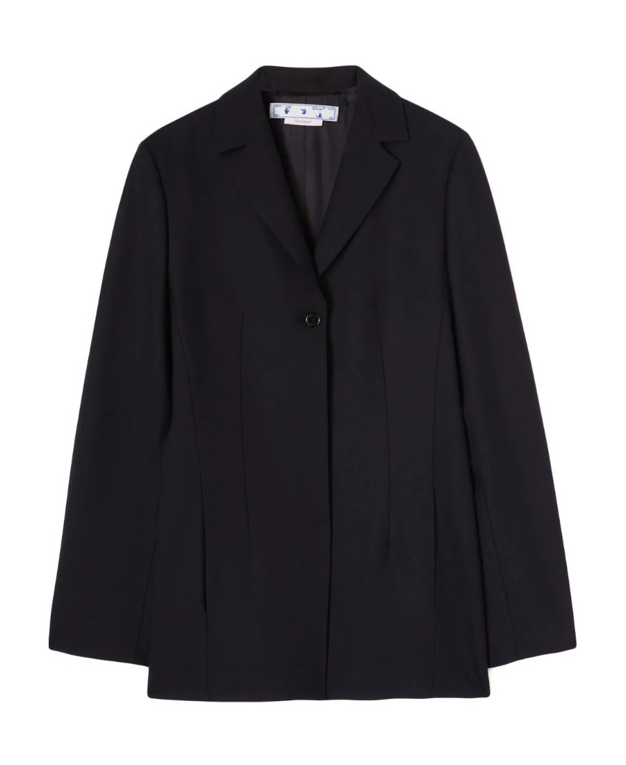 Off-white Buckle Light Wo Relaxed Jkt Black No Col In Black