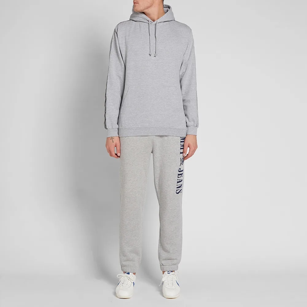 Shop Tommy Hilfiger Logo Printed Sweatpants In Gray