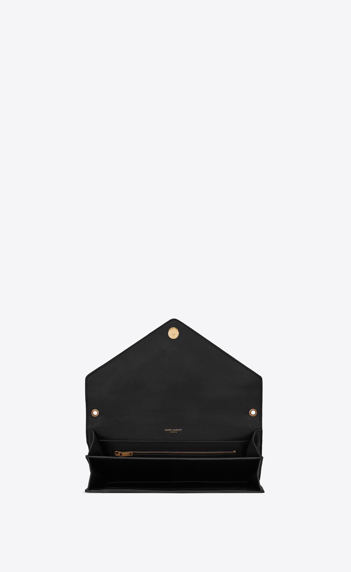 Saint Laurent Gaby Envelope Bag In Black