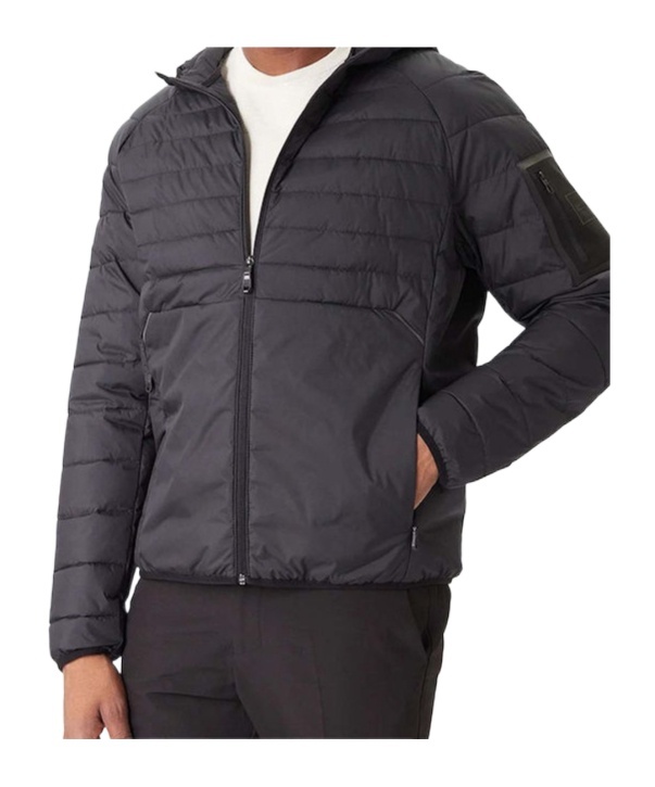 Hugo Boss Hooded Zip-up Jacket In Dark Blue