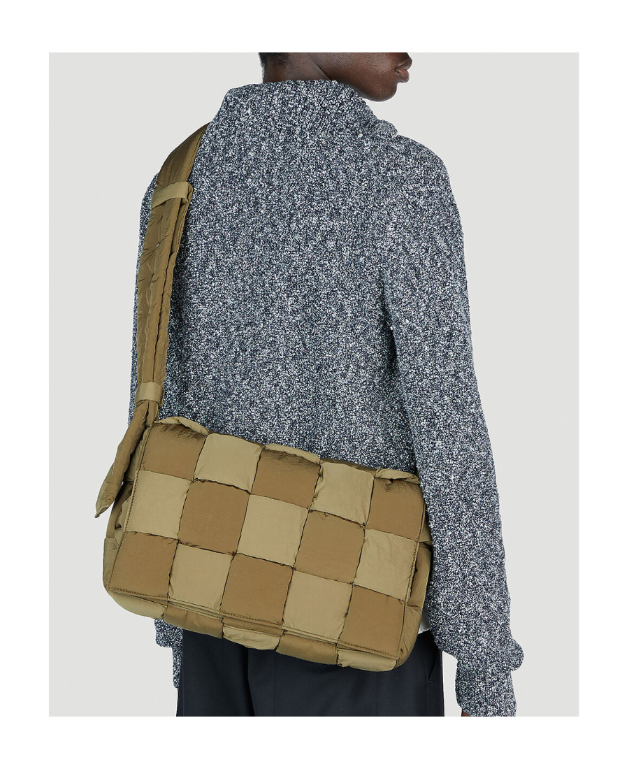 Bottega Veneta Maxi Cassette Padded Crossbody Bag In Green