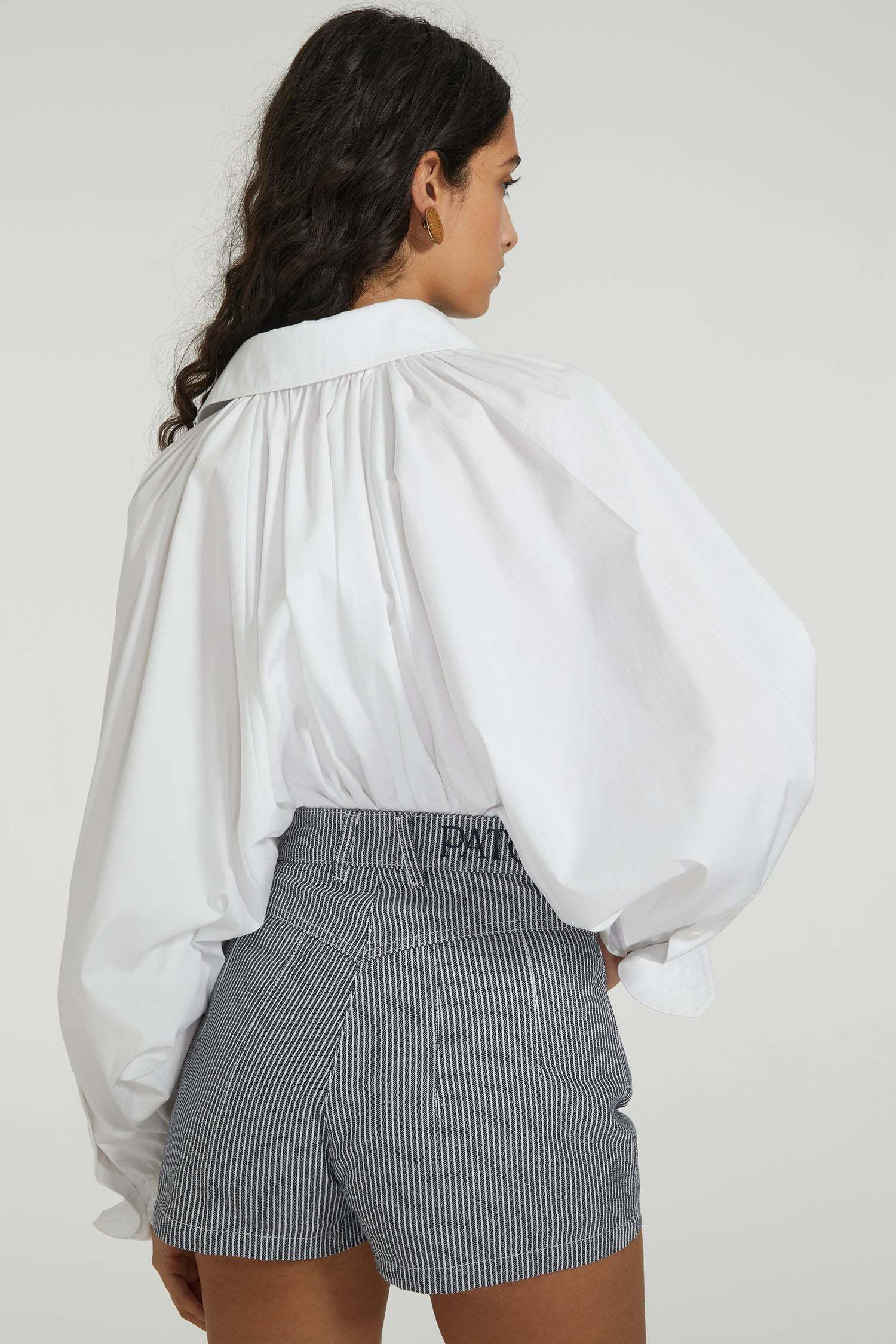Patou Artist Cotton Blouse In White