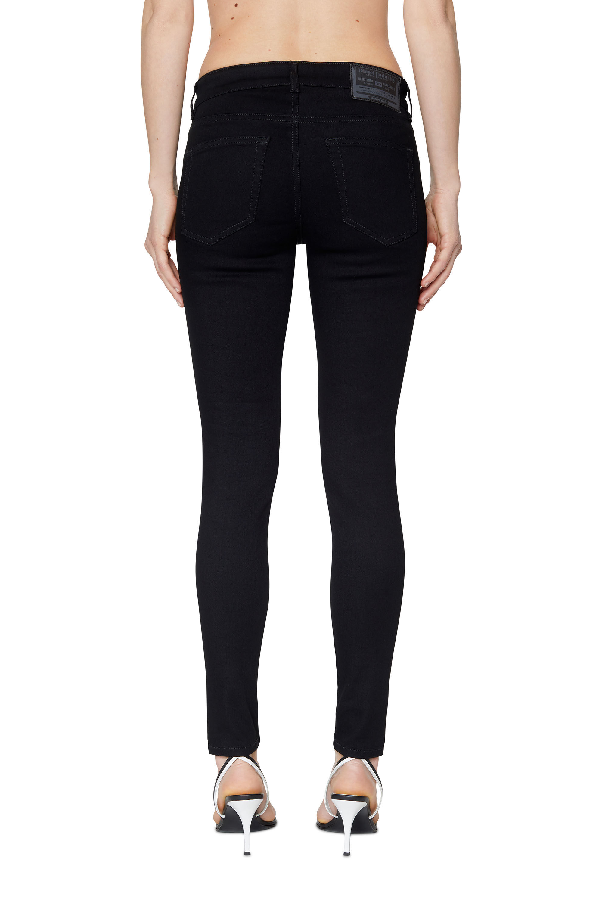 Diesel 1984 Slandy-high 069ef Skinny Jeans In Black