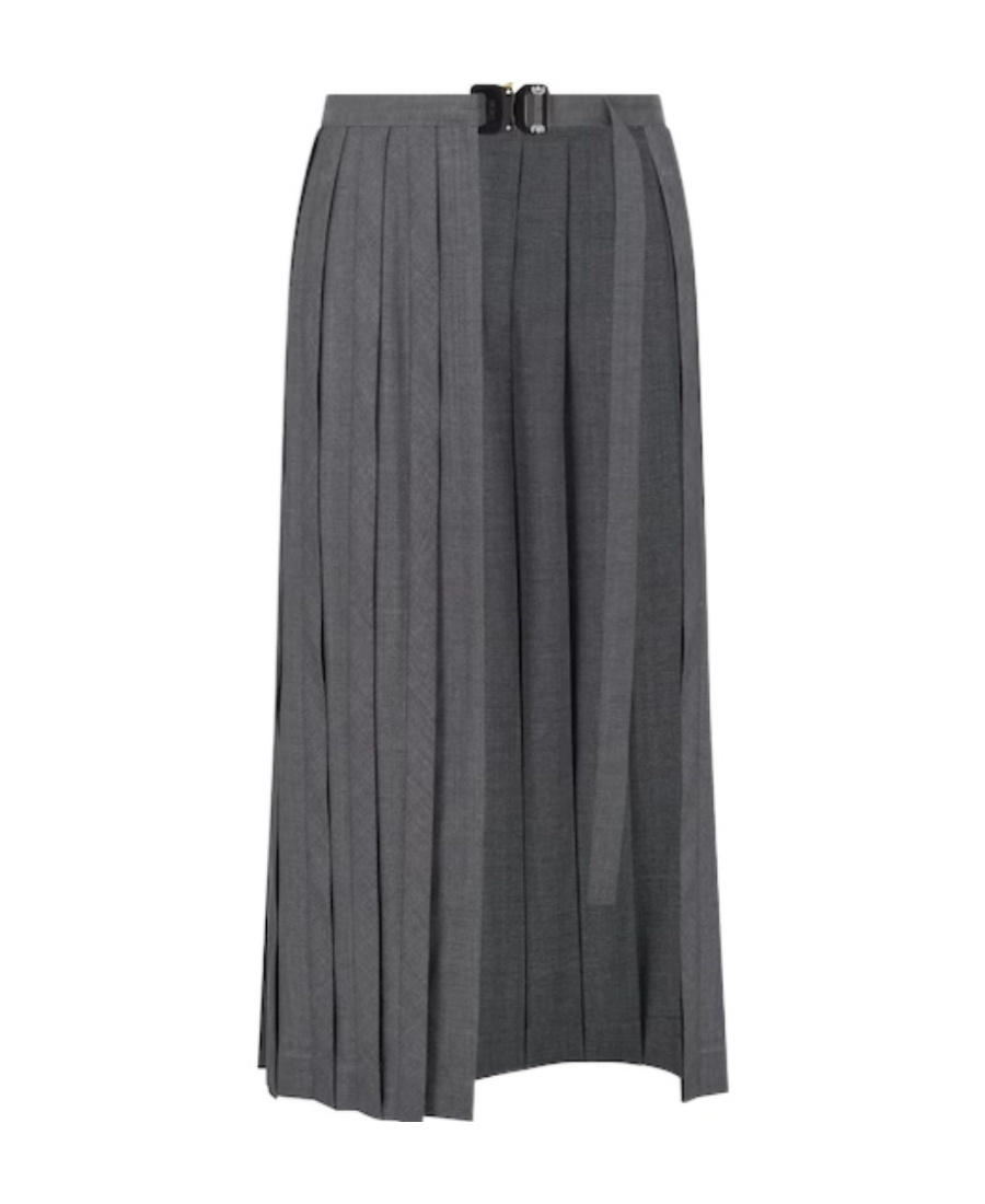 Dior Single-sided Scottish Dress In Gray