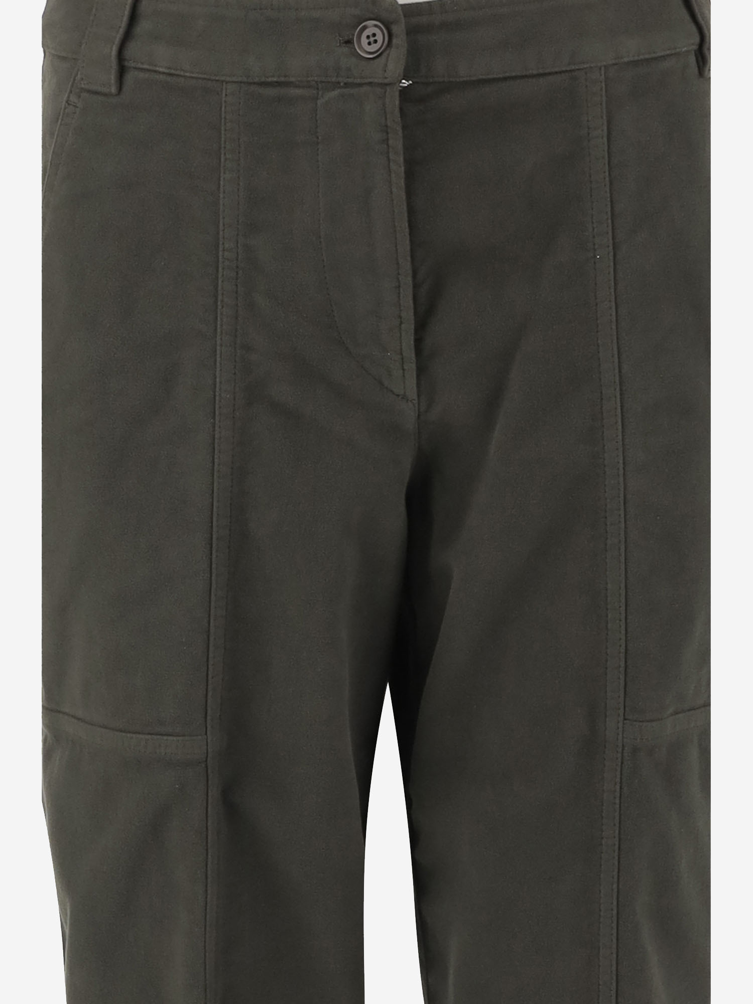 Aspesi Side-pocket Drawstring Trousers In Green