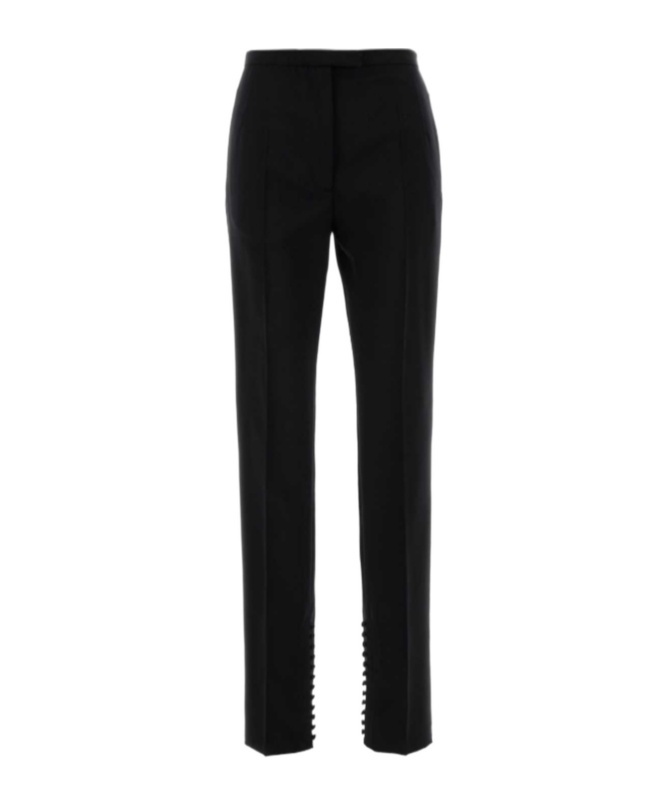 Dries Van Noten Women Black Wool Blend Pandoris Pant In Black