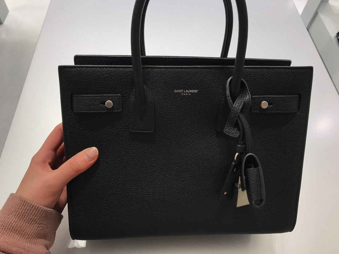 Saint Laurent Sac De Jour Tote Bag In Black