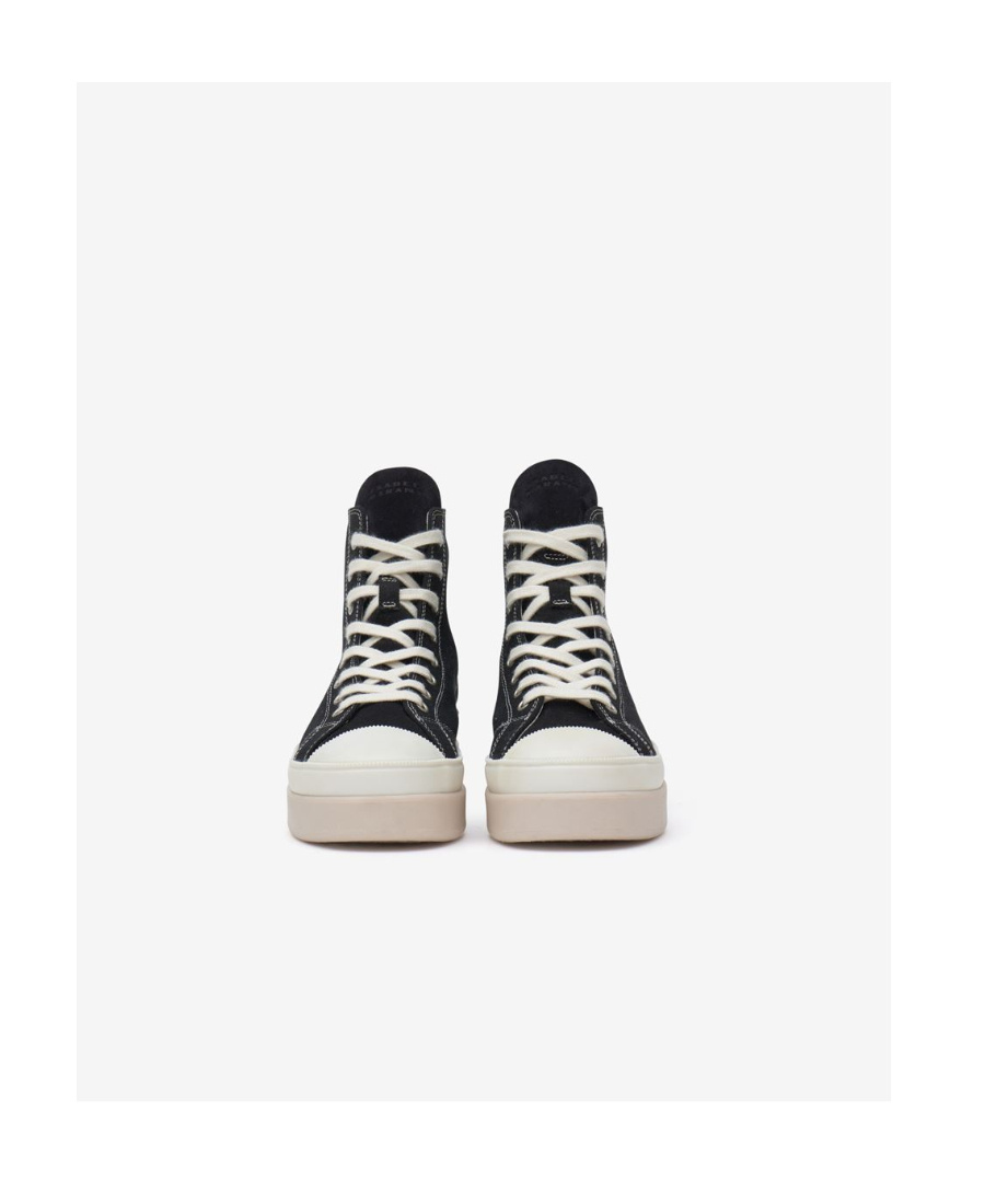 Isabel Marant Lace-up High-top Sneakers In Black