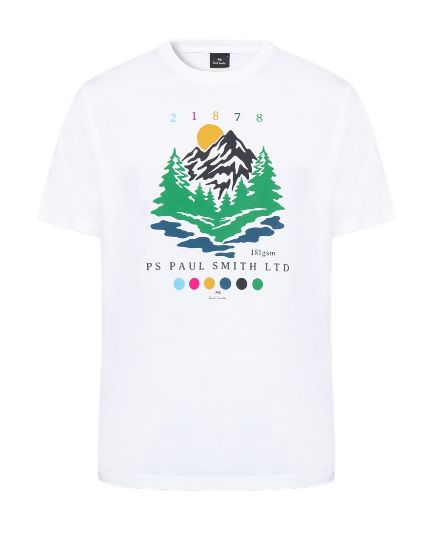 PAUL SMITH GRAPHIC-PRINT COTTON T-SHIRT