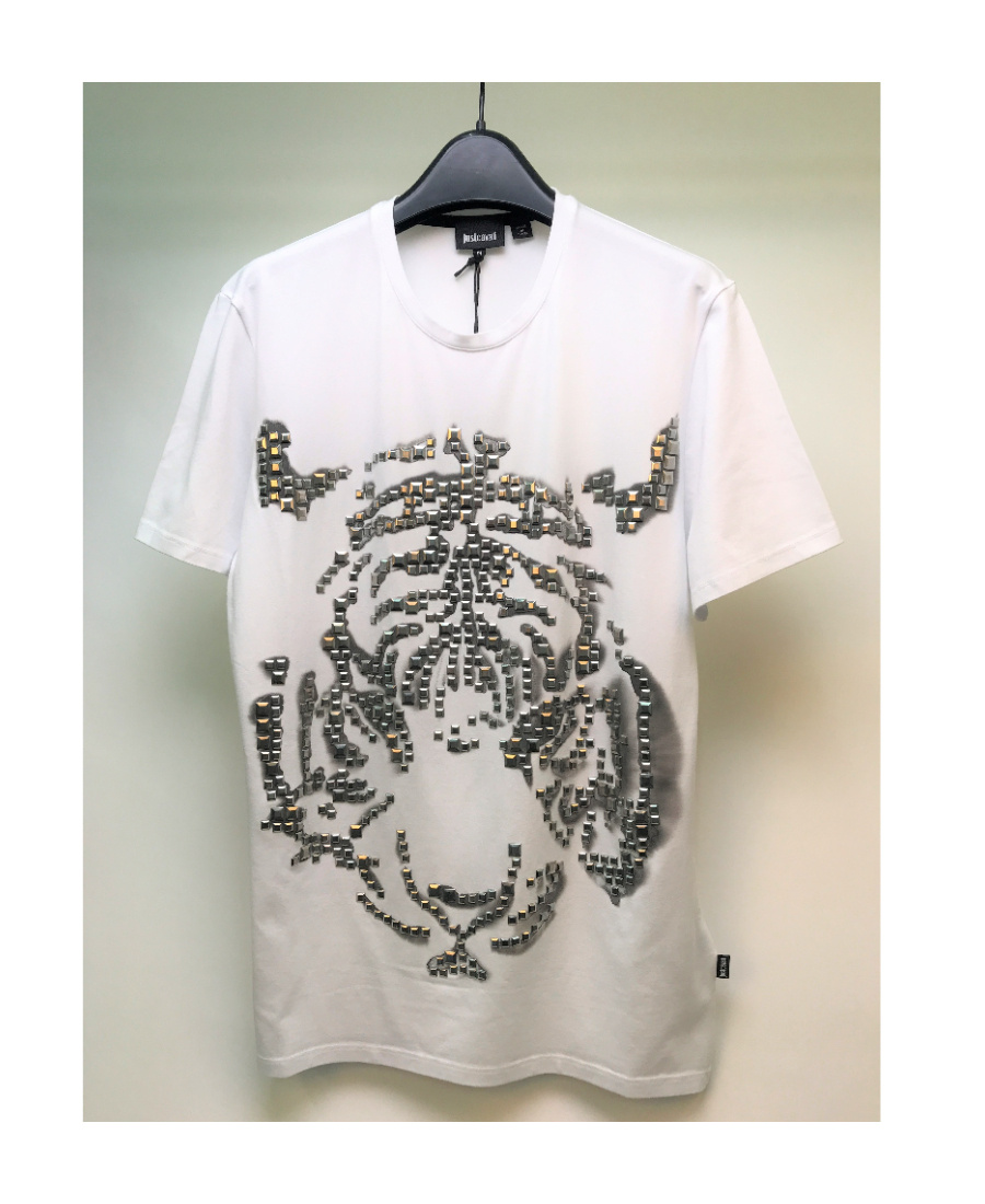 Just Cavalli Logo Short-sleeved T-shirt In White