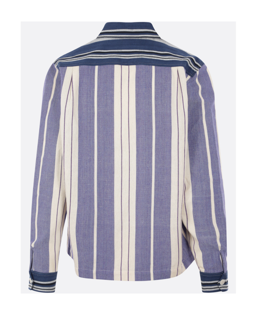 Wales Bonner Atlantic Striped Zipped Jacket In Multicolor