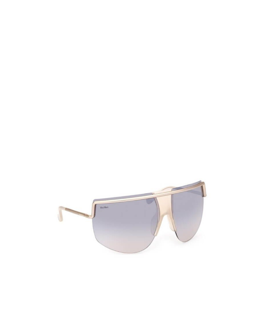 Max Mara Pilot Frame Sunglasses In White