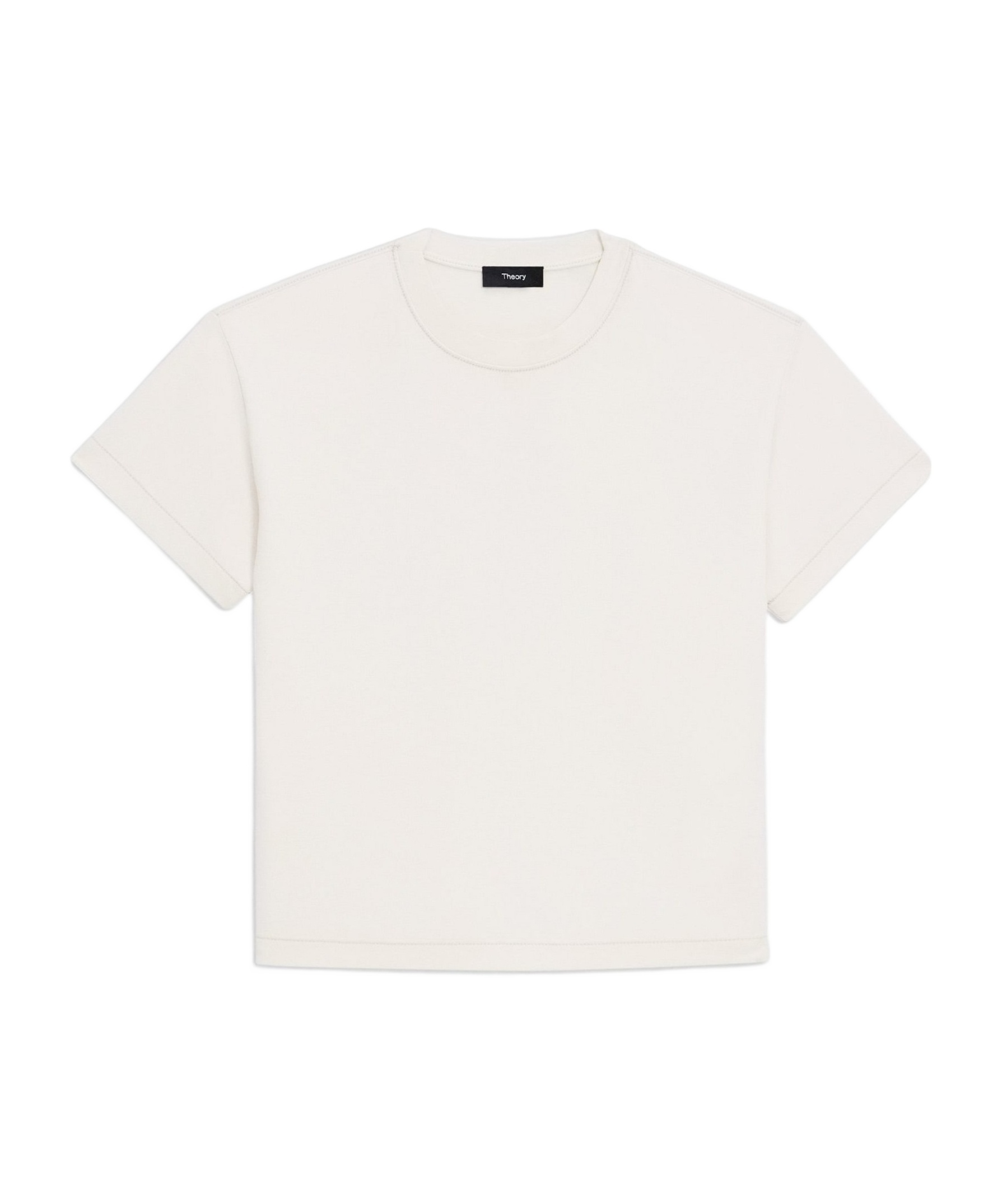 THEORY THEORY DOUBLE-KNIT JERSEY SHORT-SLEEVE SWEATSHIRT