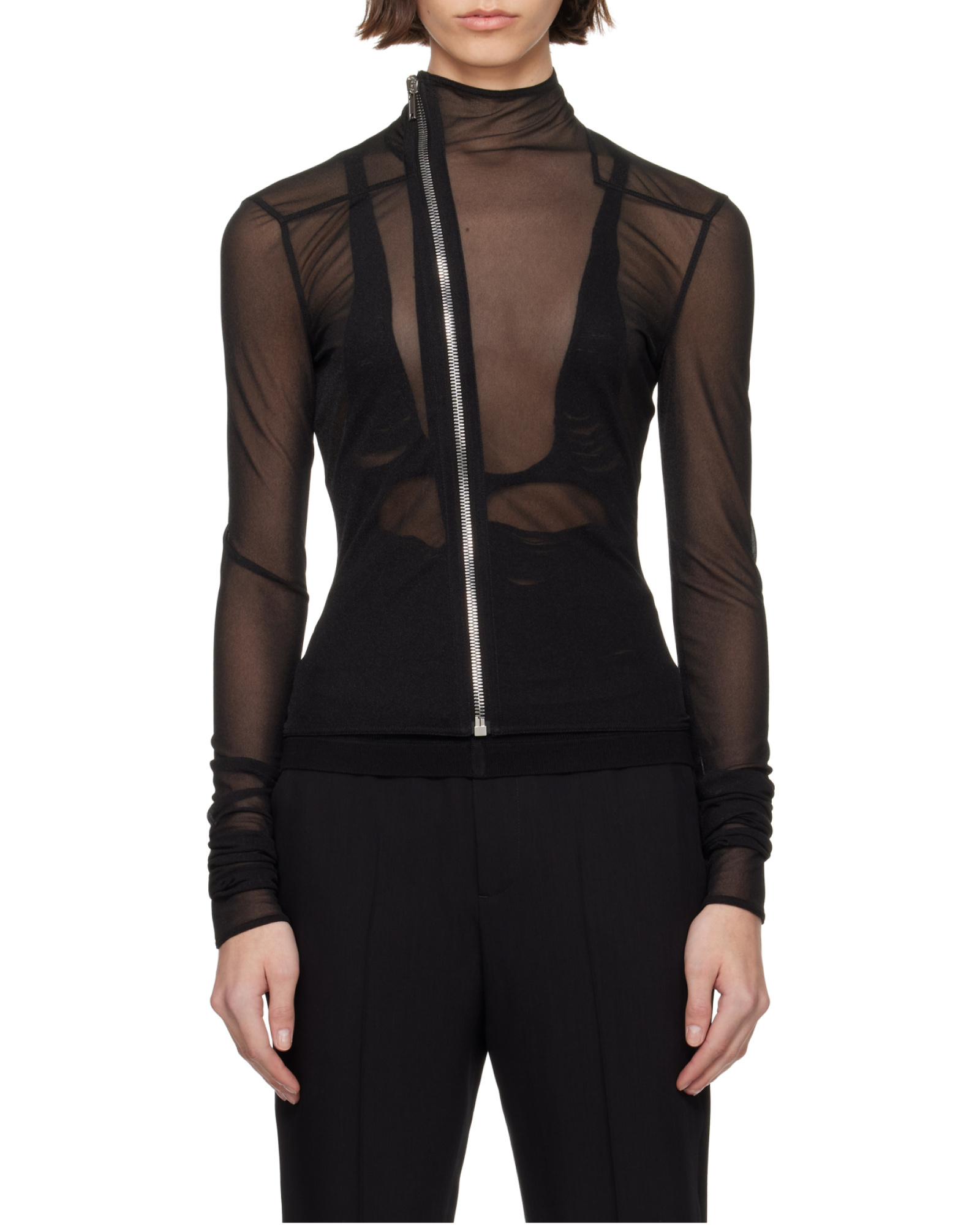 Rick Owens Black Hollywood Gary Jacket In Black