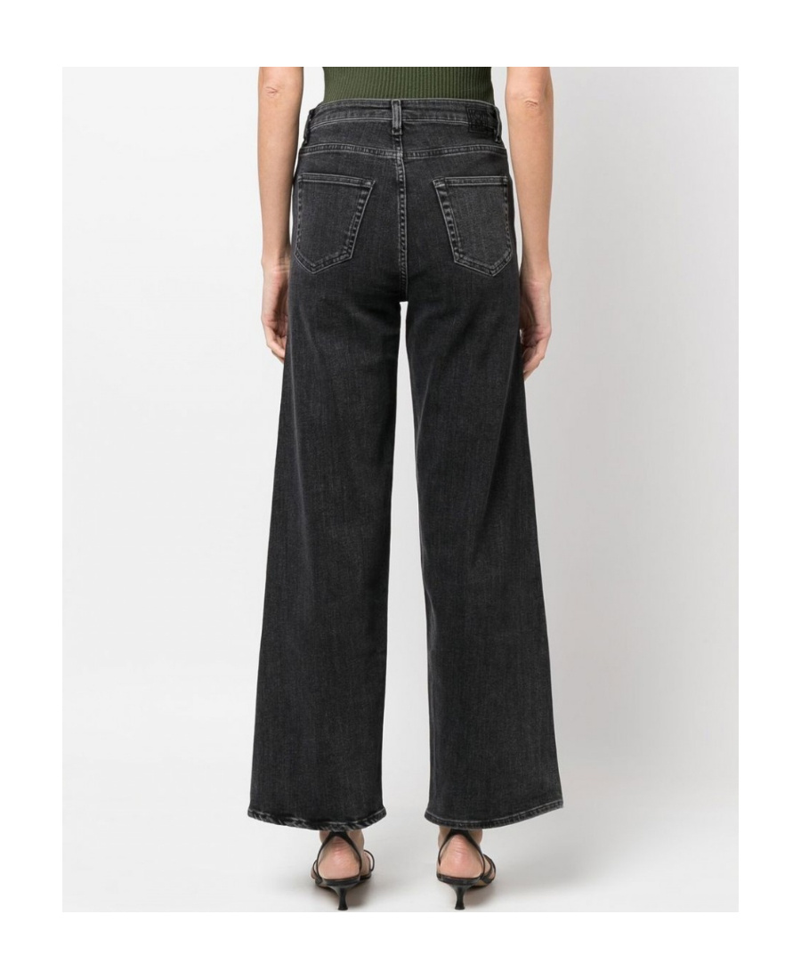 Totême High-waist Flared Jeans In Black