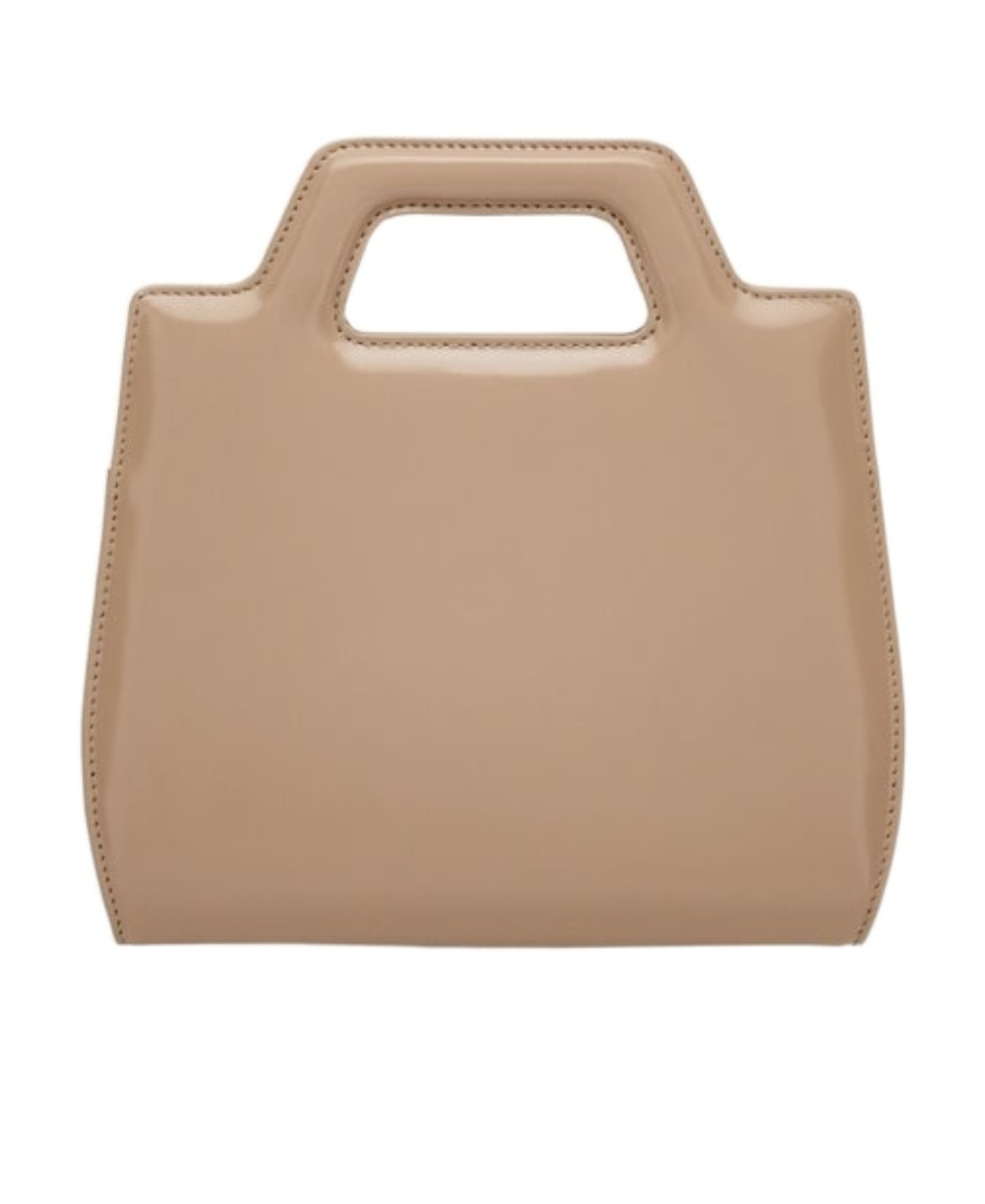 Ferragamo Beige Wanda Mini Satchel Bag In Nude