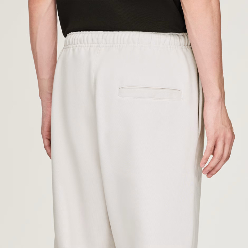 Y-3 Relaxed Fit Cotton-blend Jogger Pants With Subtle Logo In White
