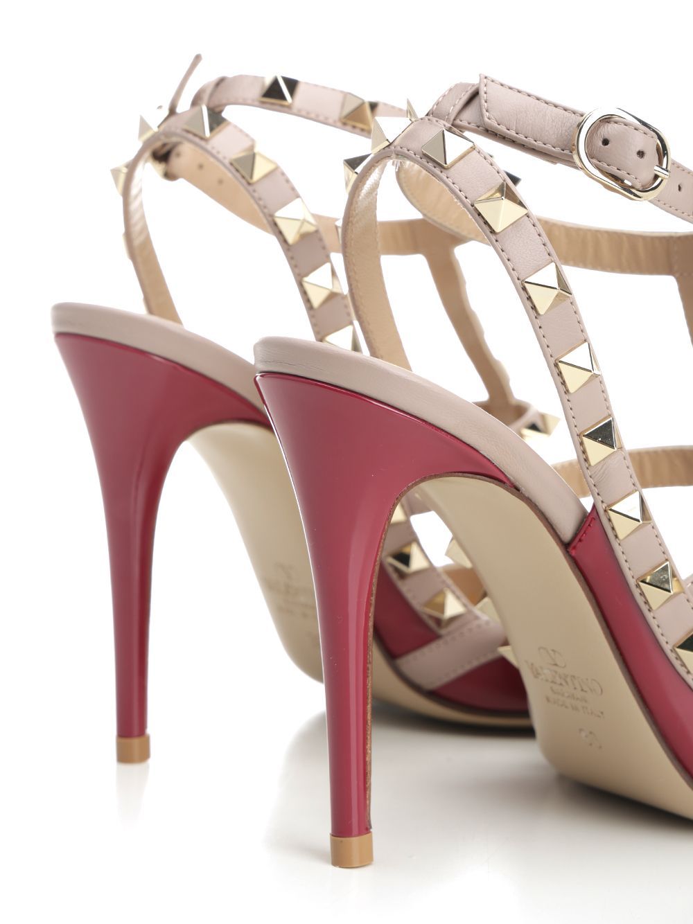 Valentino Pointed High-heeled Sandals In Red