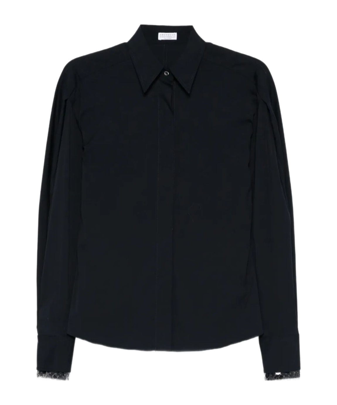 Brunello Cucinelli Cotton Blouse In Blue