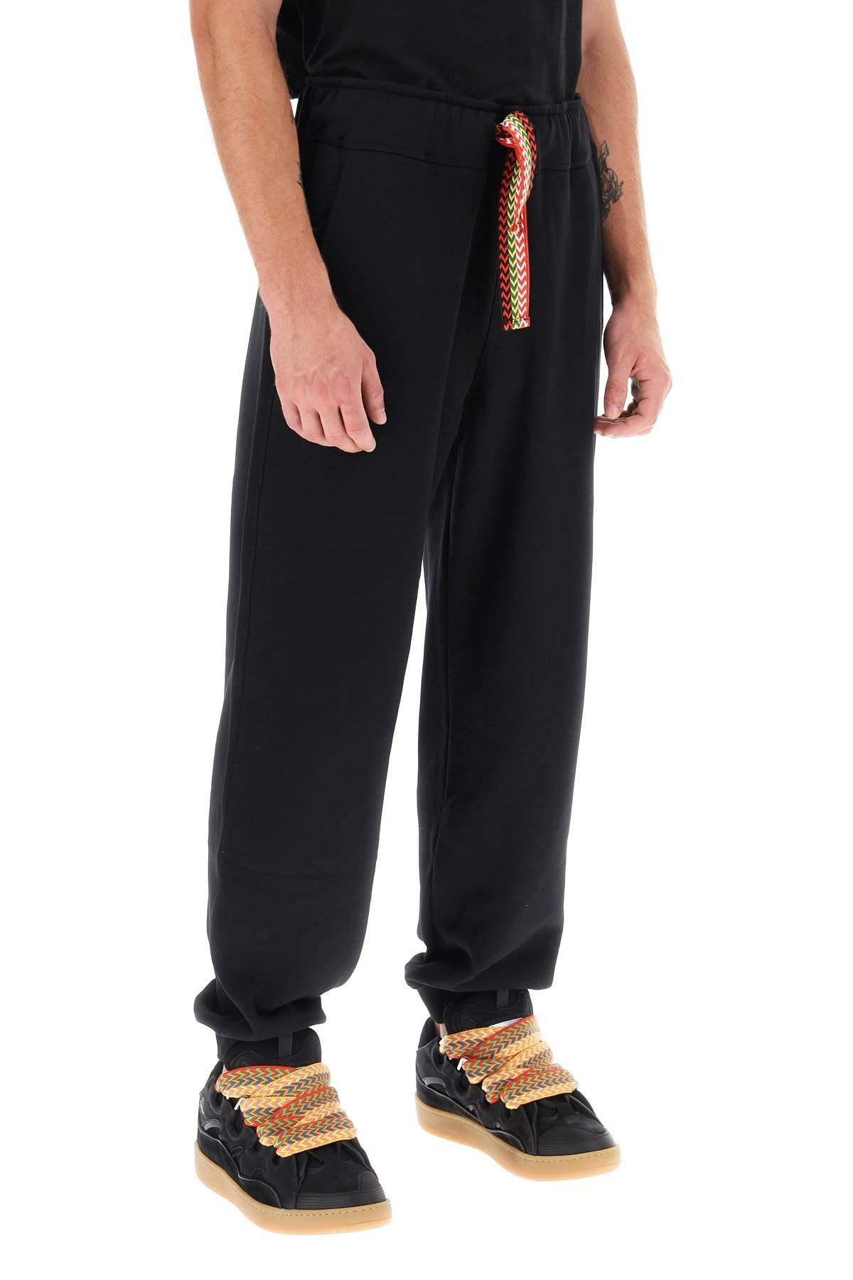 Lanvin Elastic Waist Casual Pants In Black